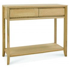 Bentley Designs Bergen Oak Console Table With Drawer