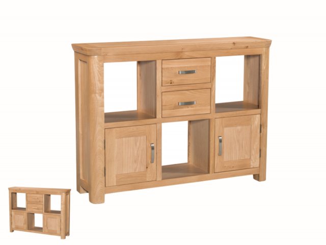 Annaghmore Annaghmore Treviso Solid Oak Low Display Unit
