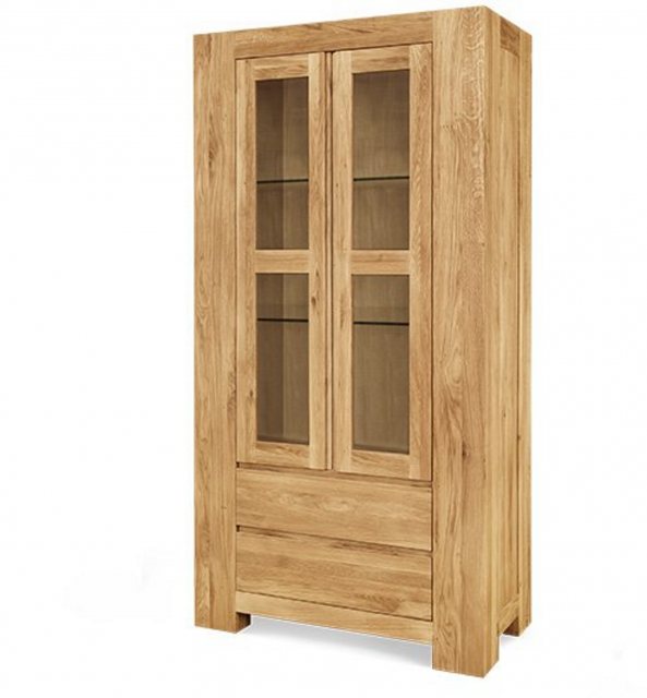 Clemence Richard Clemence Richard Massive Oak 2 Door Display Cabinet