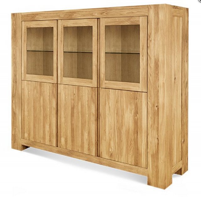 Clemence Richard Clemence Richard Massive Oak Wide Display Cabinet