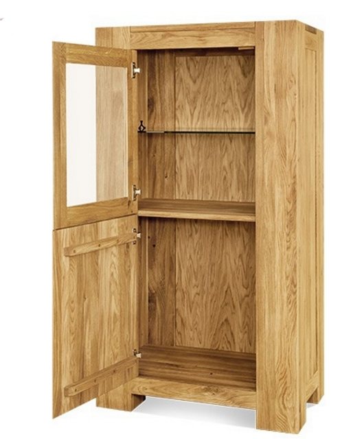 Clemence Richard Clemence Richard Massive Oak One Door Display Cabinet