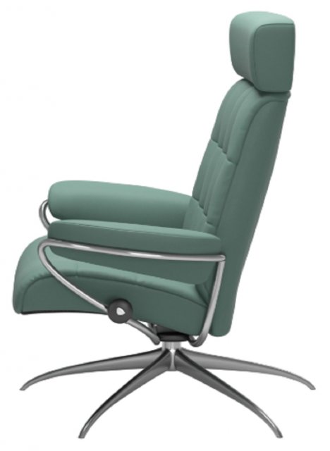 Stressless Stressless London Recliner Chair with Adjustable Head Rest (Star Base)