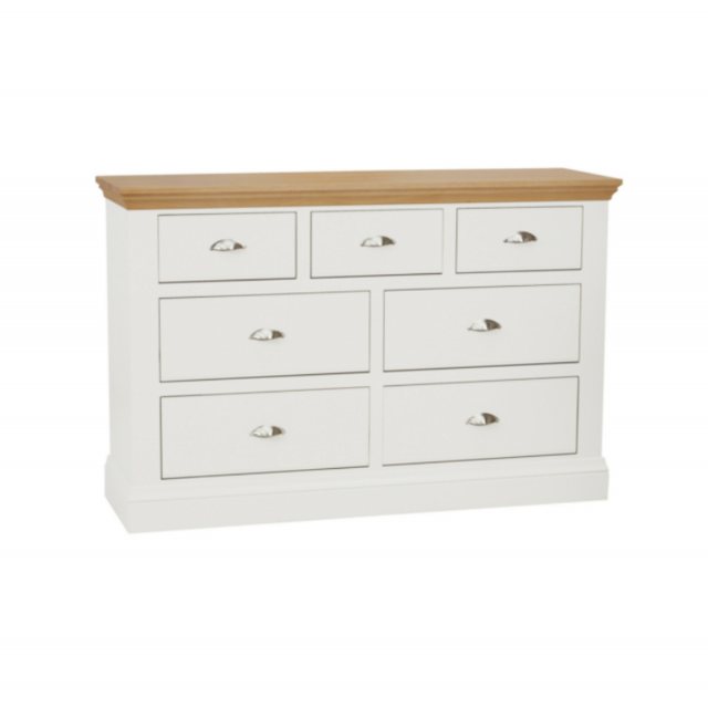 TCH Furniture TCH Furniture Coelo Oak & Painted Chest Of 5 Drawers (4 + 3)