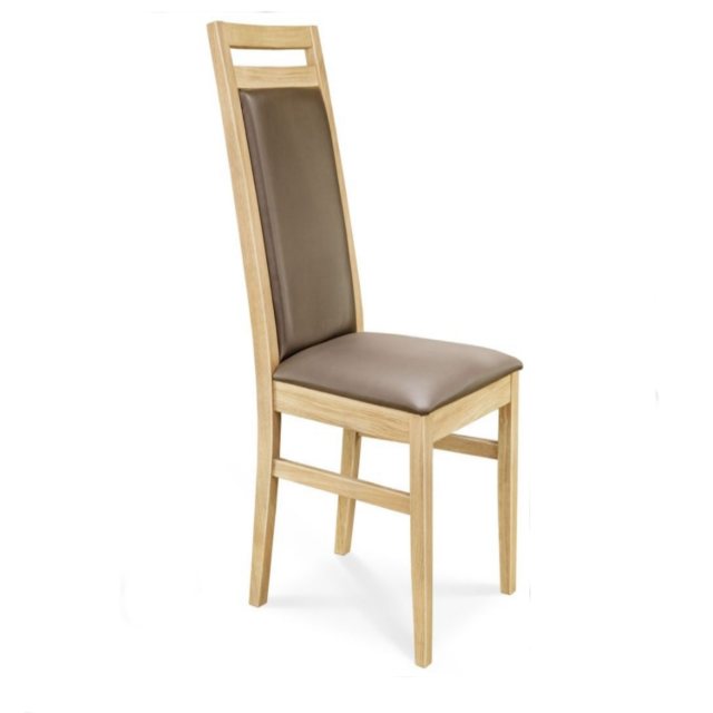 Clemence Richard Clemence Richard Oak Dining Chair Leather Seat &  Back (030)