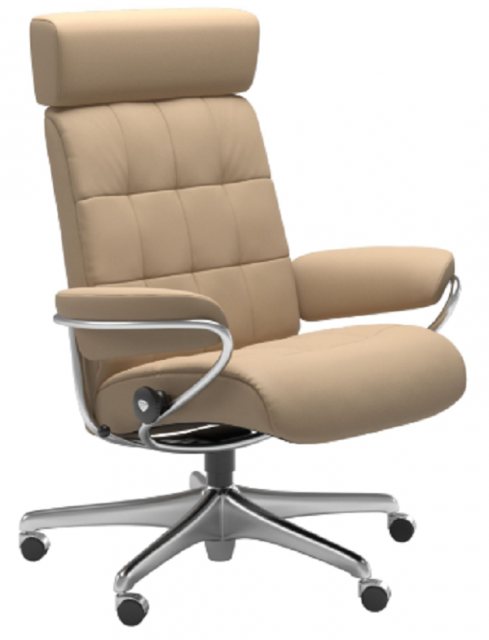 Stressless Stressless London Office Chair With Adjustable Headrest