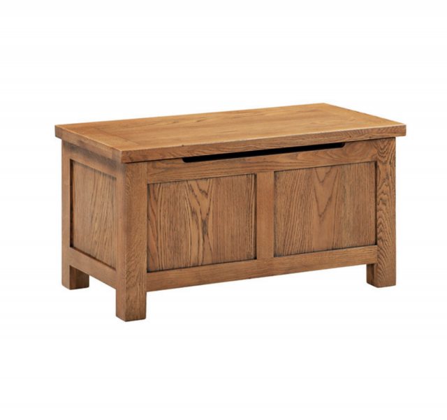 Devonshire Living Devonshire Dorset Rustic Oak Blanket Box