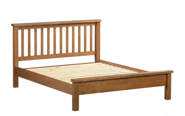 Devonshire Living Devonshire Dorset Rustic Oak 5ft Slatted Bed Frame