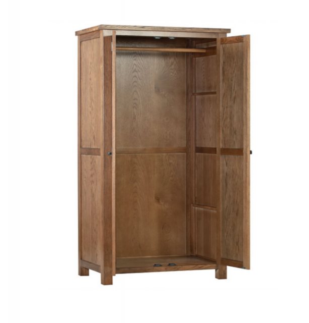 Rustic oak single wardrobe deals