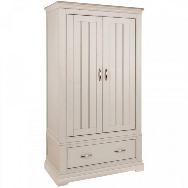 Devonshire Living Devonshire Cobble Painted Double Wardrobe With Drawer
