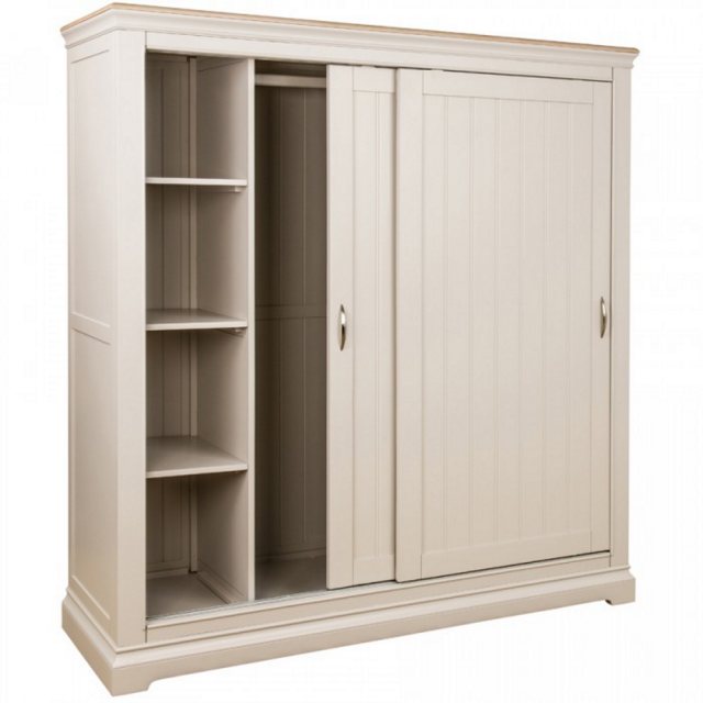 Devonshire Living Devonshire Cobble Painted Sliding Double Wardrobe