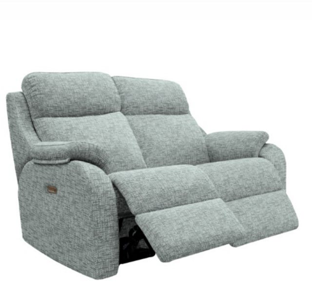 G Plan G Plan Kingsbury 2 Seater Double Electric Recliner Sofa with Headrest & Lumber