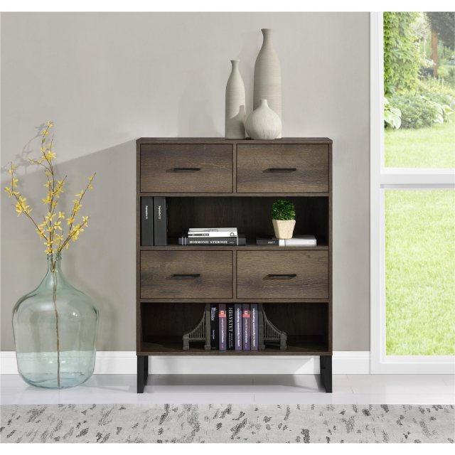 Alphason Bookcase Candon Quick Buy Hafren Furnishers
