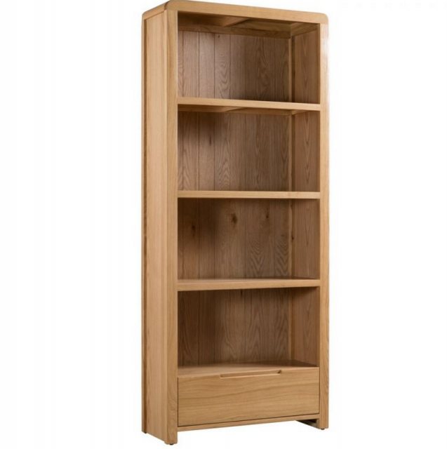 Julian Bowen Julian Bowen Curve Oak Tall Bookcase