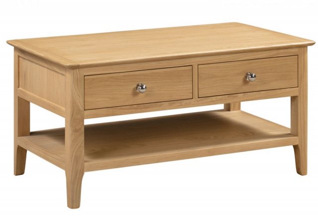 Julian Bowen Julian Bowen Cotswold Coffee Table With 2 Drawers