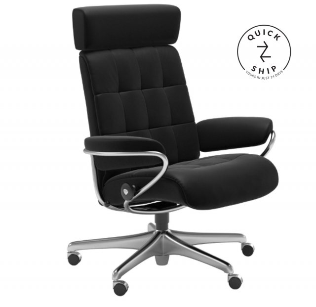Stressless Stressless Promotions London Office Chair With Adjustable Headrest