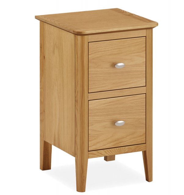 Global Home Global Home Bath Narrow 2 Drawer Bedside Chest