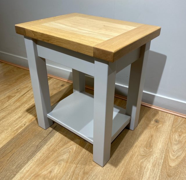 A J Charltons Bretagne Lamp Table With Shelf