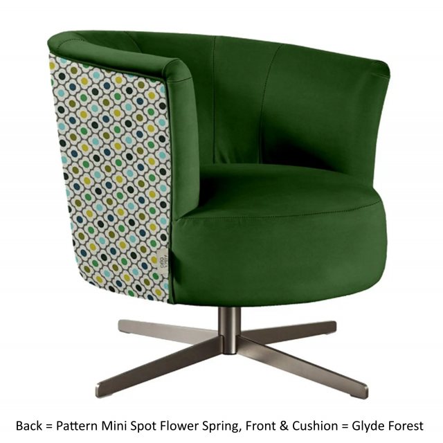 Orla Kiely Orla Kiely Lily Swivel Accent Chair