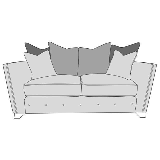 Buoyant Upholstery Buoyant Upholstery Pandora Pillow Back 2 Seater Sofa