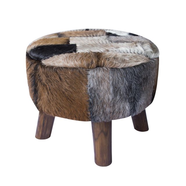 Bluebone Bluebone Kampala Large Round Patchwork Pouffe