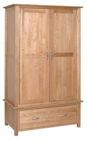 Devonshire Living Devonshire New Oak Gents 1 Drawer Wardrobe