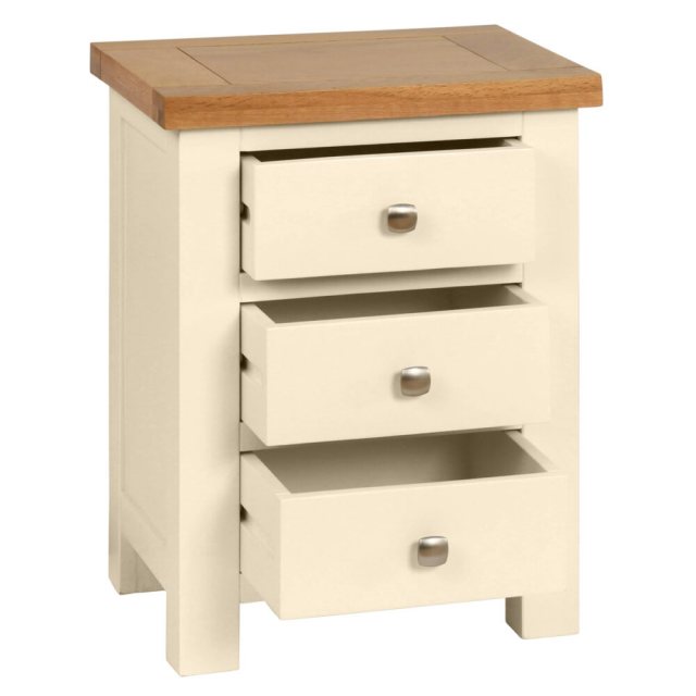 Devonshire Living Devonshire Dorset Painted 3 Drawer Bedside Chest