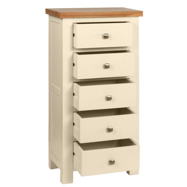 Devonshire Living Devonshire Dorset Painted 5 Drawer Tall Chest