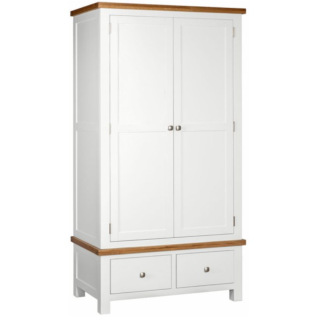 Devonshire Living Devonshire Dorset Painted Double Wardrobe With 2 Drawers