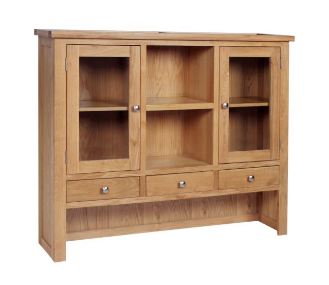 Devonshire Living Devonshire Dorset Light Oak Large Dresser Top (Hutch)