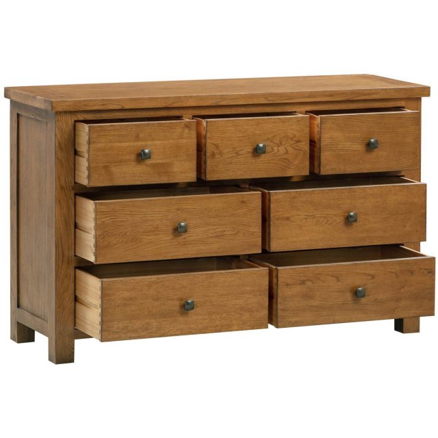 Devonshire Living Devonshire Dorset Rustic Oak 3 Over 4 Chest