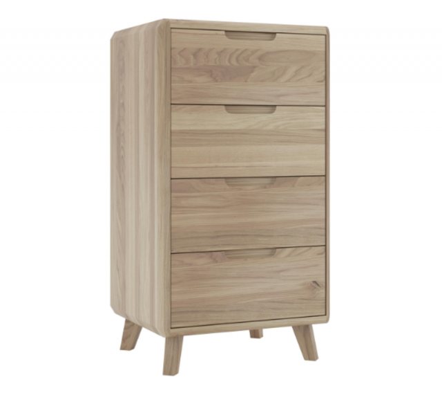 Bell & Stocchero Bell & Stocchero Como Oak Slim 4 Drawer Chest