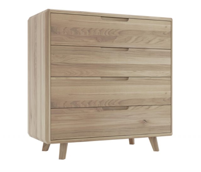 Bell & Stocchero Bell & Stocchero Como Oak Medium 4 Drawer Chest