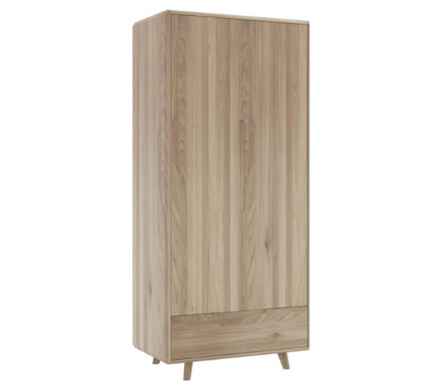 Bell & Stocchero Bell & Stocchero Como Oak Double Wardrobe With Drawer