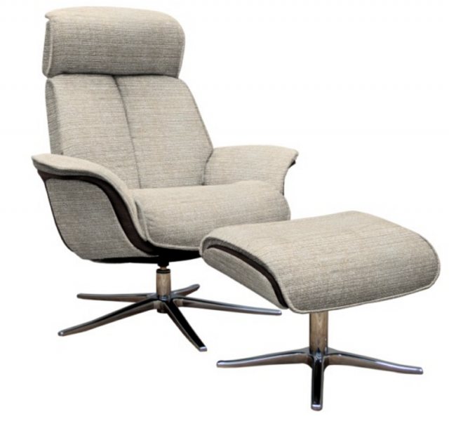 G Plan G Plan Lund Upholstered Chair & Stool Upholstered & Veneered