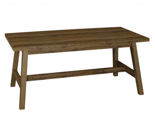 Bentley Designs Camden Rustic Oak Large Extending Dining Table Dining Tables Hafren Furnishers