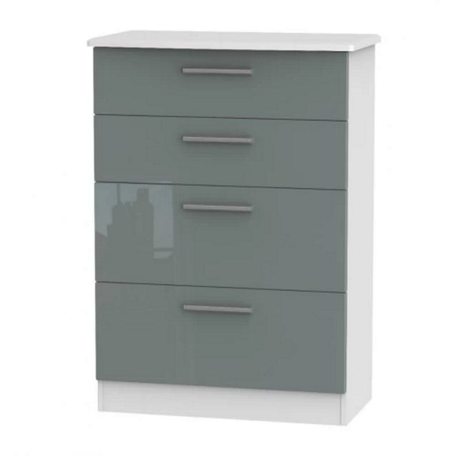 Welcome Furniture Knightsbridge 4 Drawer Deep Chest - Bedside Chests ...