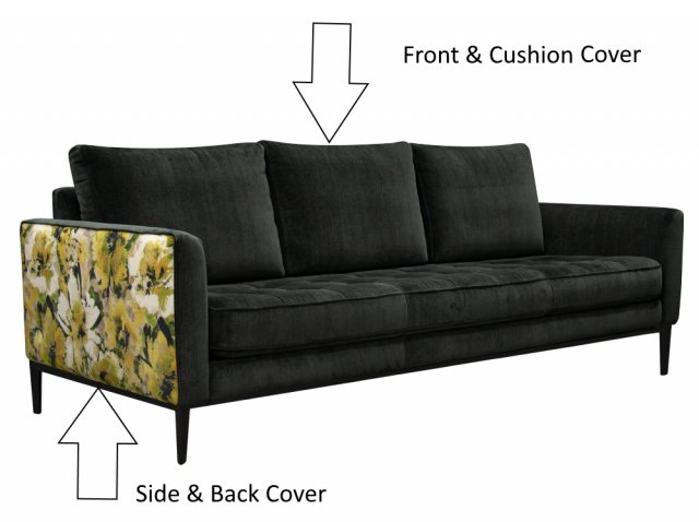 G Plan Vintage G Plan Vintage Ridley 4 Seater Sofa In Fabric B With Accent Fabric C