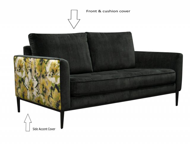 Jay Blades X G Plan Jay Blades X - G Plan Ridley Medium Sofa In Fabric C With Accent Fabric B