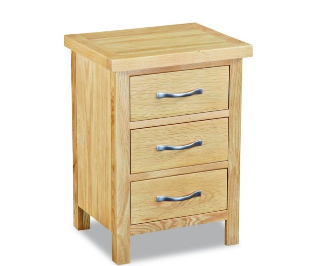 Global Home Global Home New Trinity Oak Gents Bedside Chest