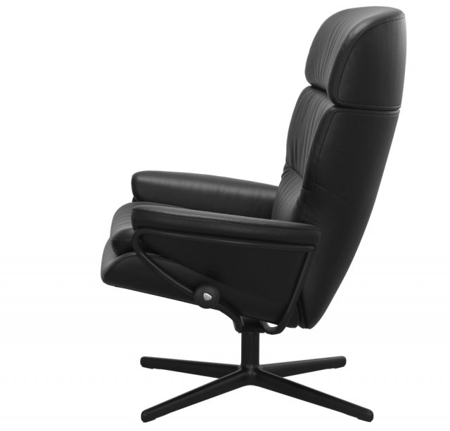 Stressless Stressless Rome Recliner Chair With Headrest (Urban Cross Base)