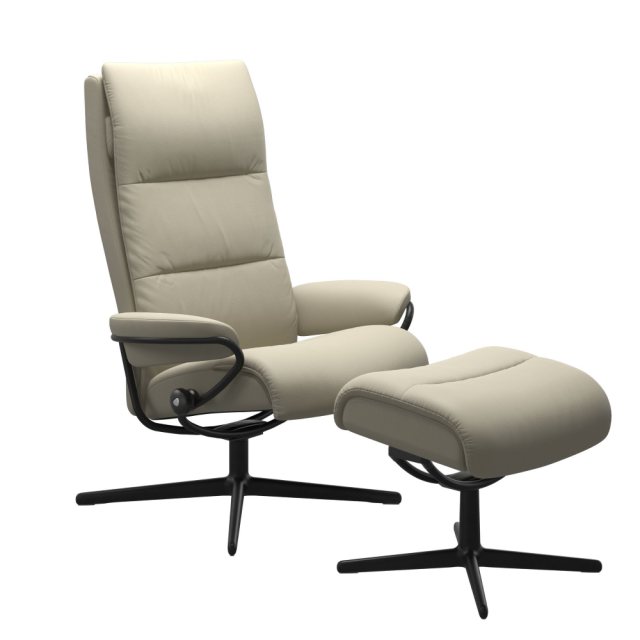 Stressless Stressless Tokyo Recliner High Back Chair & Footrest (Urban Cross Base)