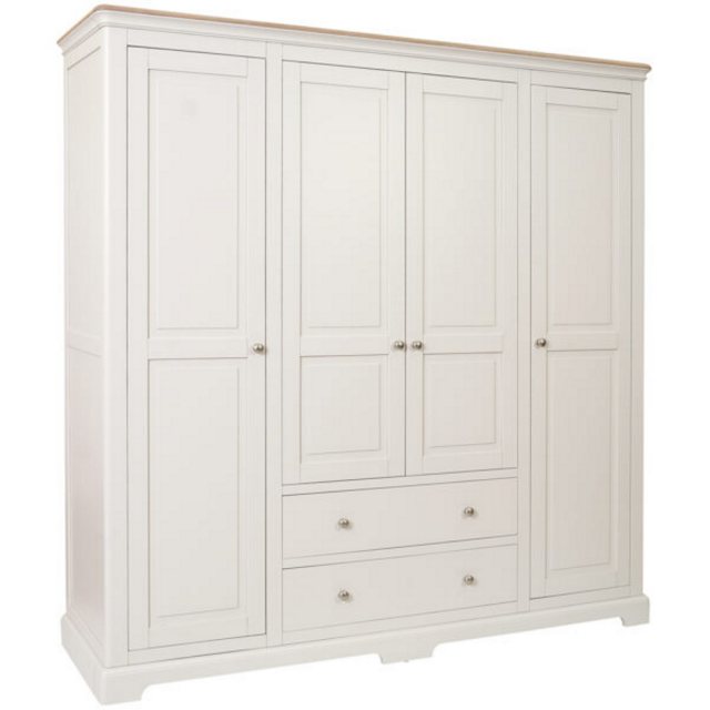 Devonshire Living Devonshire Lydford Painted Quad Wardrobe