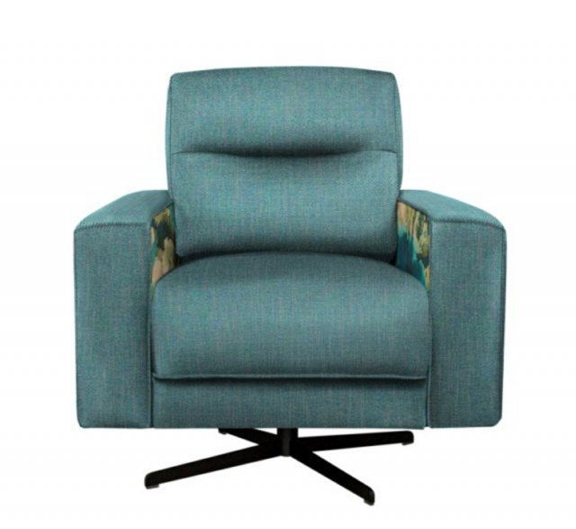Jay Blades X G Plan Jay Blades X - G Plan Bethnal Swivel Chair With Accent Fabric C