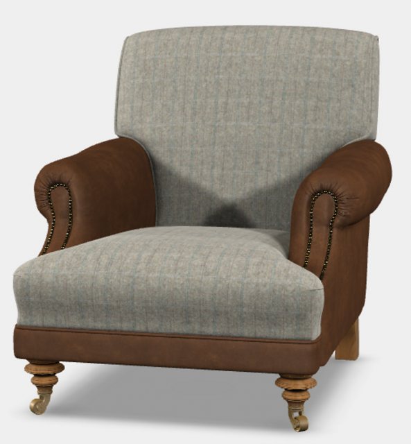 Tetrad Tetrad Taransay Harris Tweed Gents Chair (Fabric & Leather)