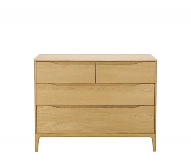 Ercol Ercol Rimini Bedroom 4 Drawer Low Wide Chest