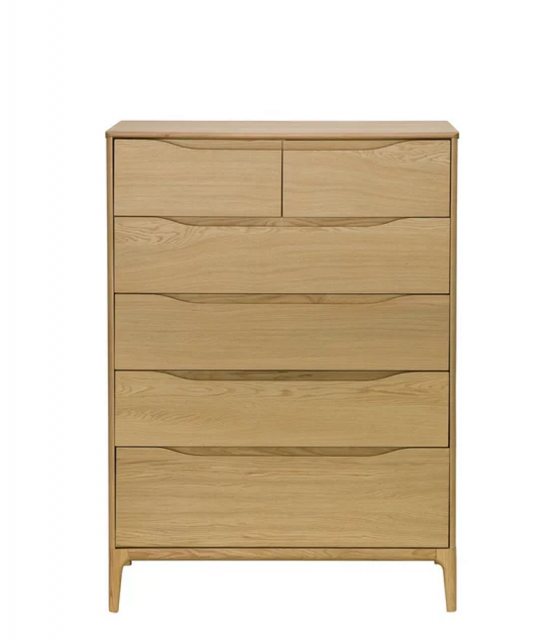 Ercol Ercol Rimini Bedroom 6 Drawer Tall Wide Chest