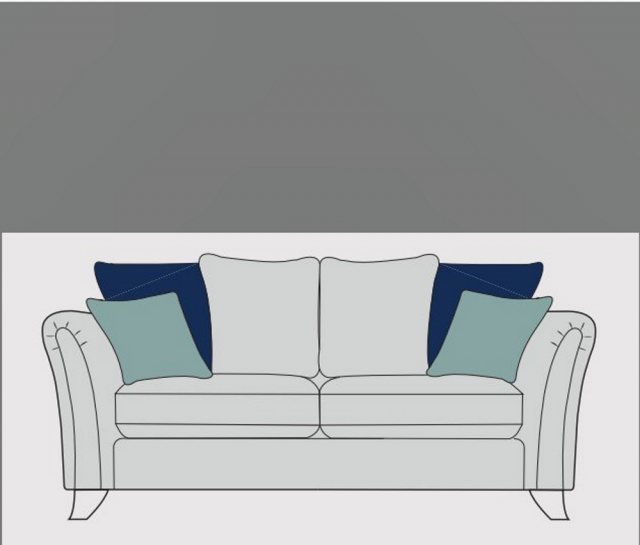 Alstons Alstons Emelia 3 Seater Sofa (Pillow Back)