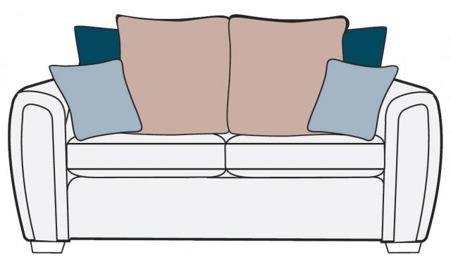 Alstons Alstons Memphis 3 Seater Pillow Back Sofa
