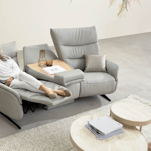 Himolla Himolla Azure 3 Seater Curved Electric Recliner Sofa (4080)