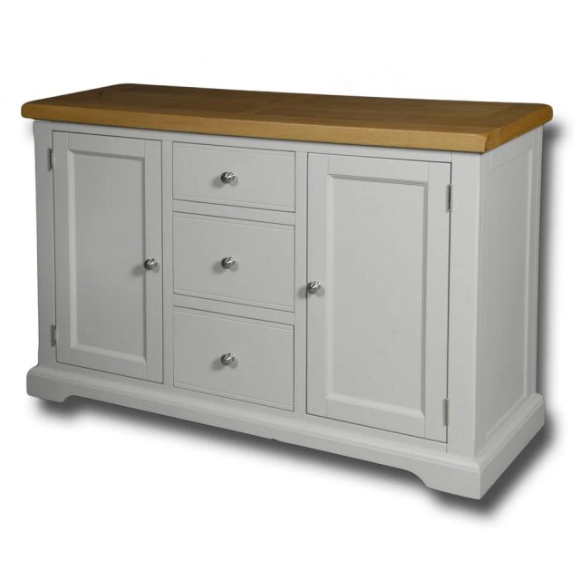 Real Wood Real Wood Rio Painted 3 Drawer 2 Door Dresser Base